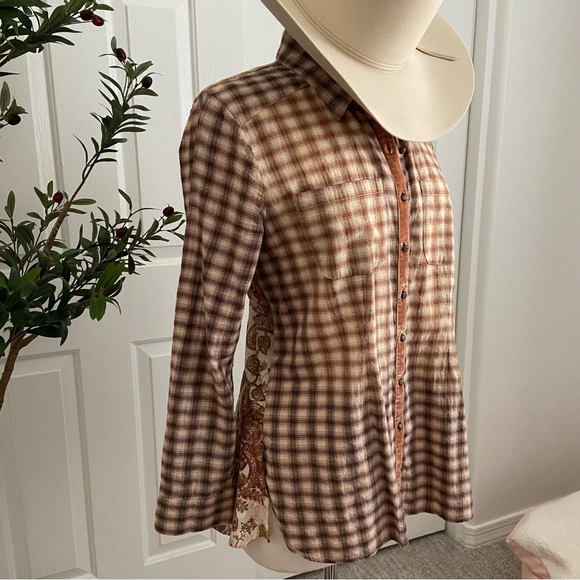 ARATTA (Anthro) Western Button Up Blouse👀LOOK AT THE BACK - Picture 7 of 15